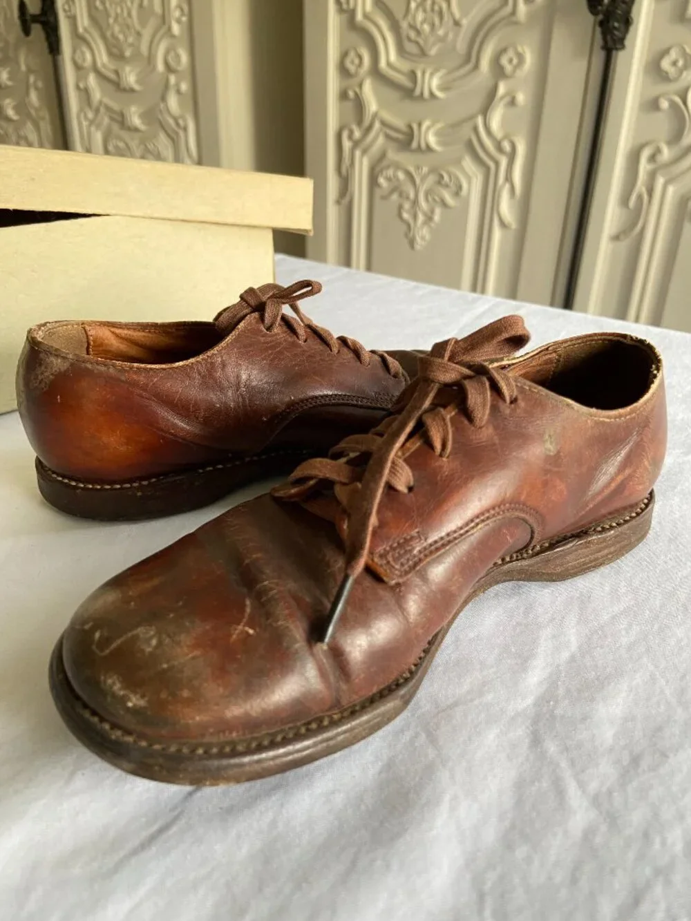 Vintage Classmates Children's Leather Oxford Shoes with Box